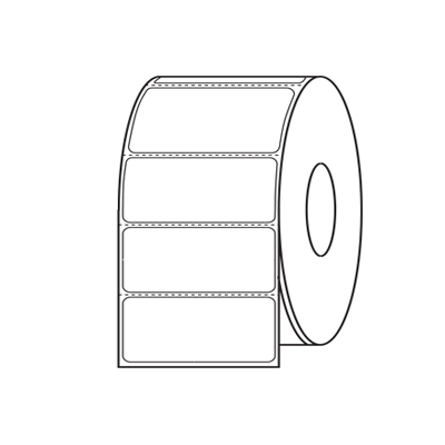 Label Direct Thermal 2.25x.75 1" Core 4" Diameter 1700/RL 12/CS