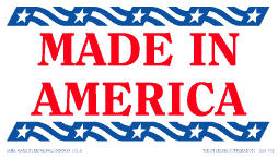 Made in USA Labels 2"x 3½" 1000/RL