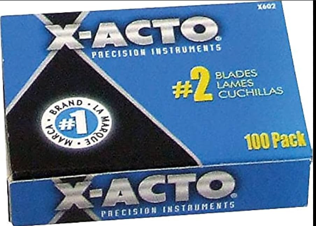 Blade #2 X-Acto  Hobby Blade 100/PK