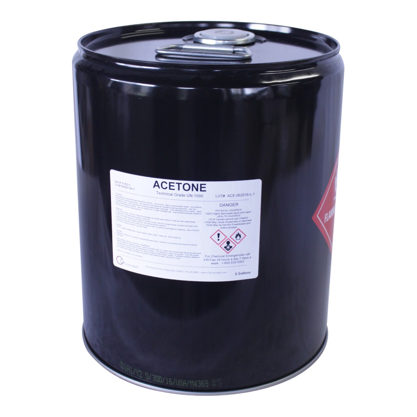 Chemical Acetone 99.5% Tech-Grade 5GL/PL