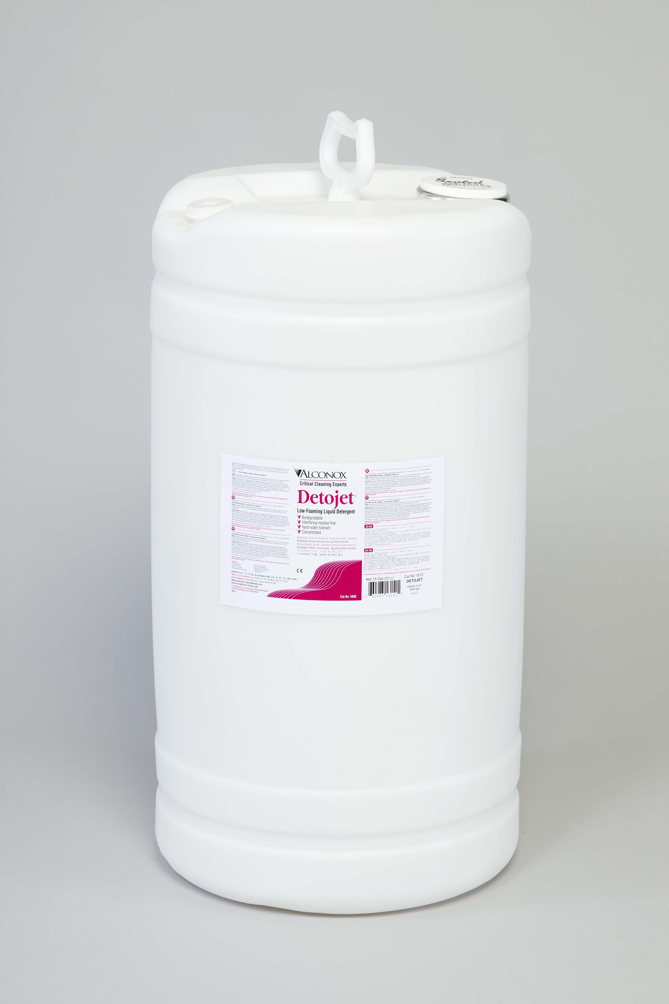Detojet Low Foaming Liquid Detergent - 15 gal.