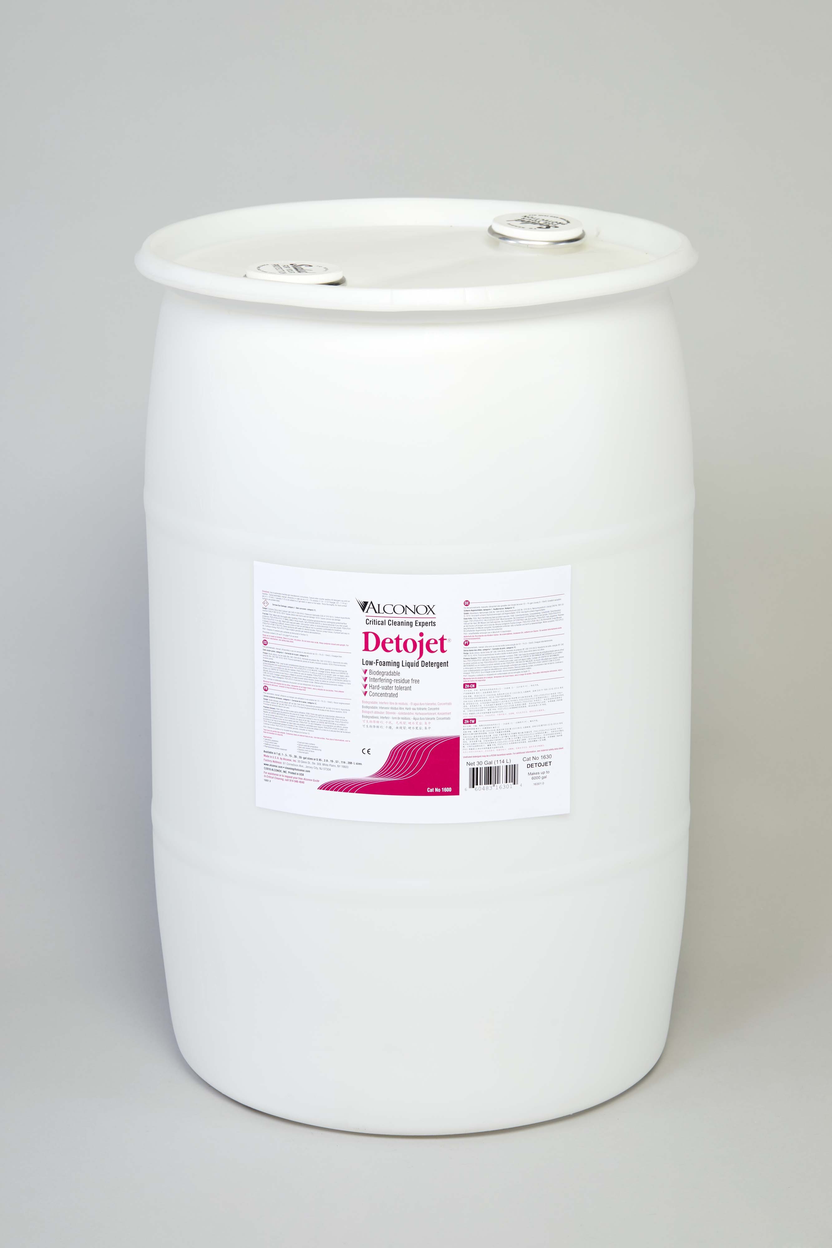 Detojet Low Foaming Liquid Detergent - 30 gal.