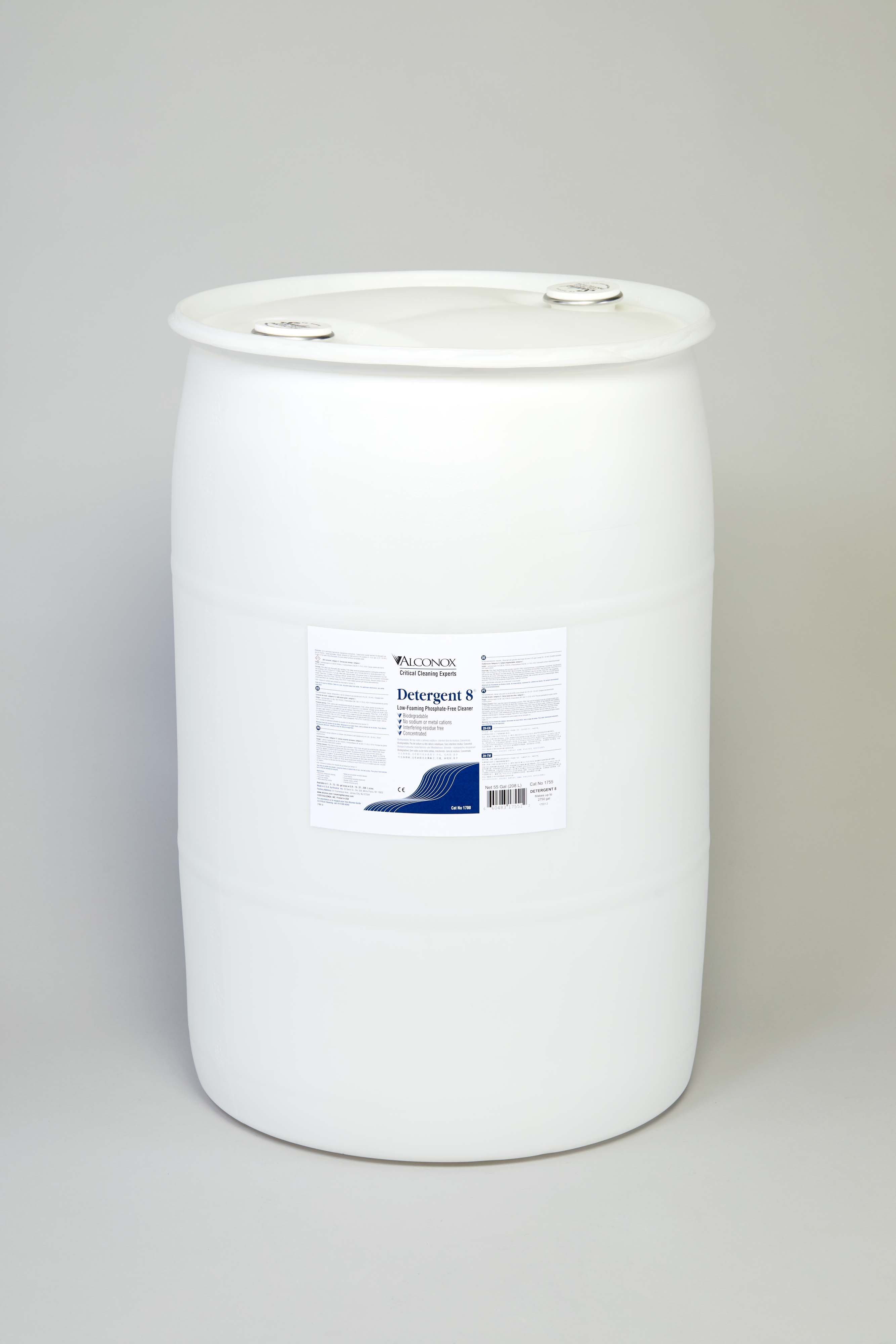 Detergent 8 Low-Foaming Ion-Free Liquid Detergent - 55 gal.