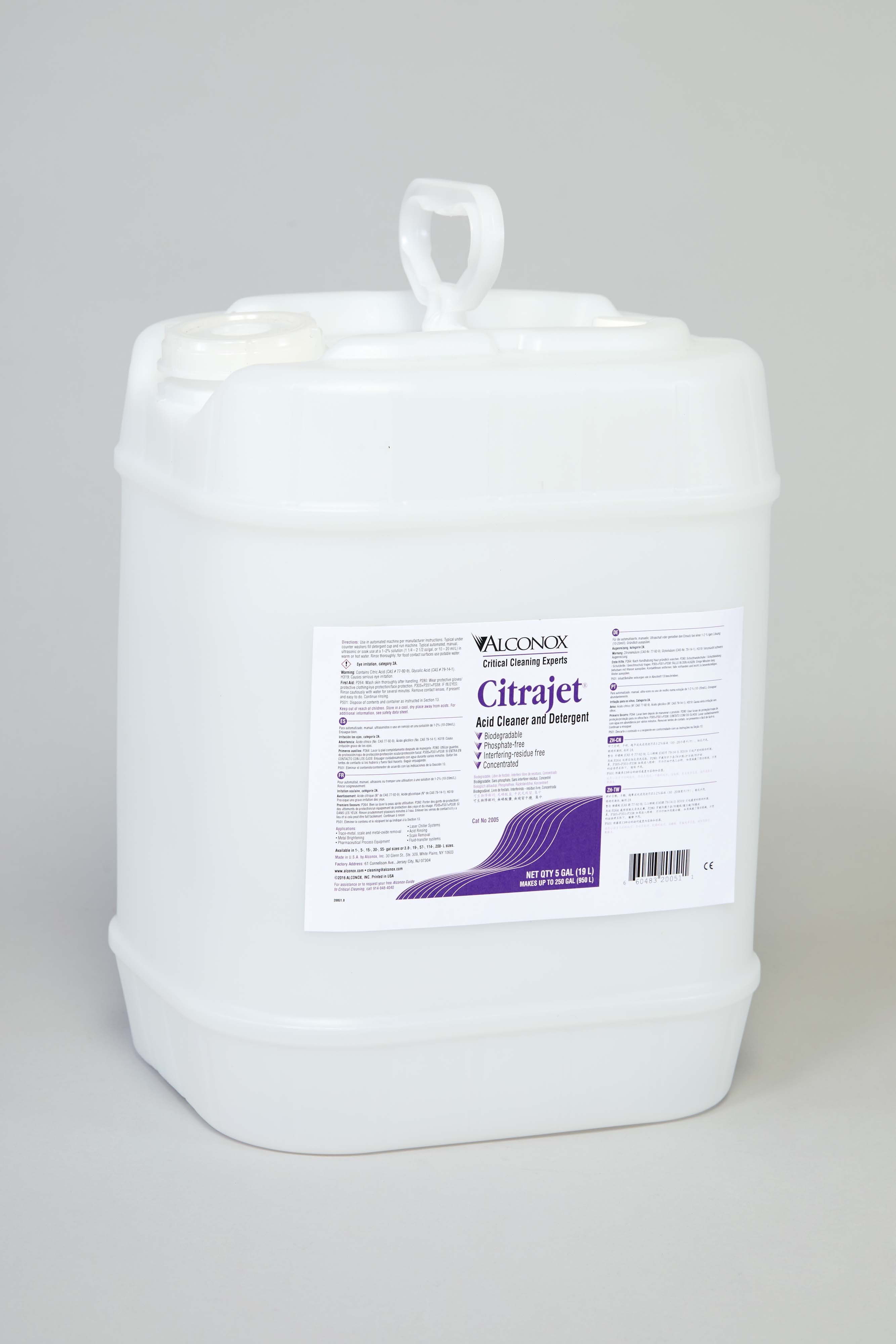 Citrajet Low-Foam Liquid Acid Cleaner/Rinse - 5 gal.