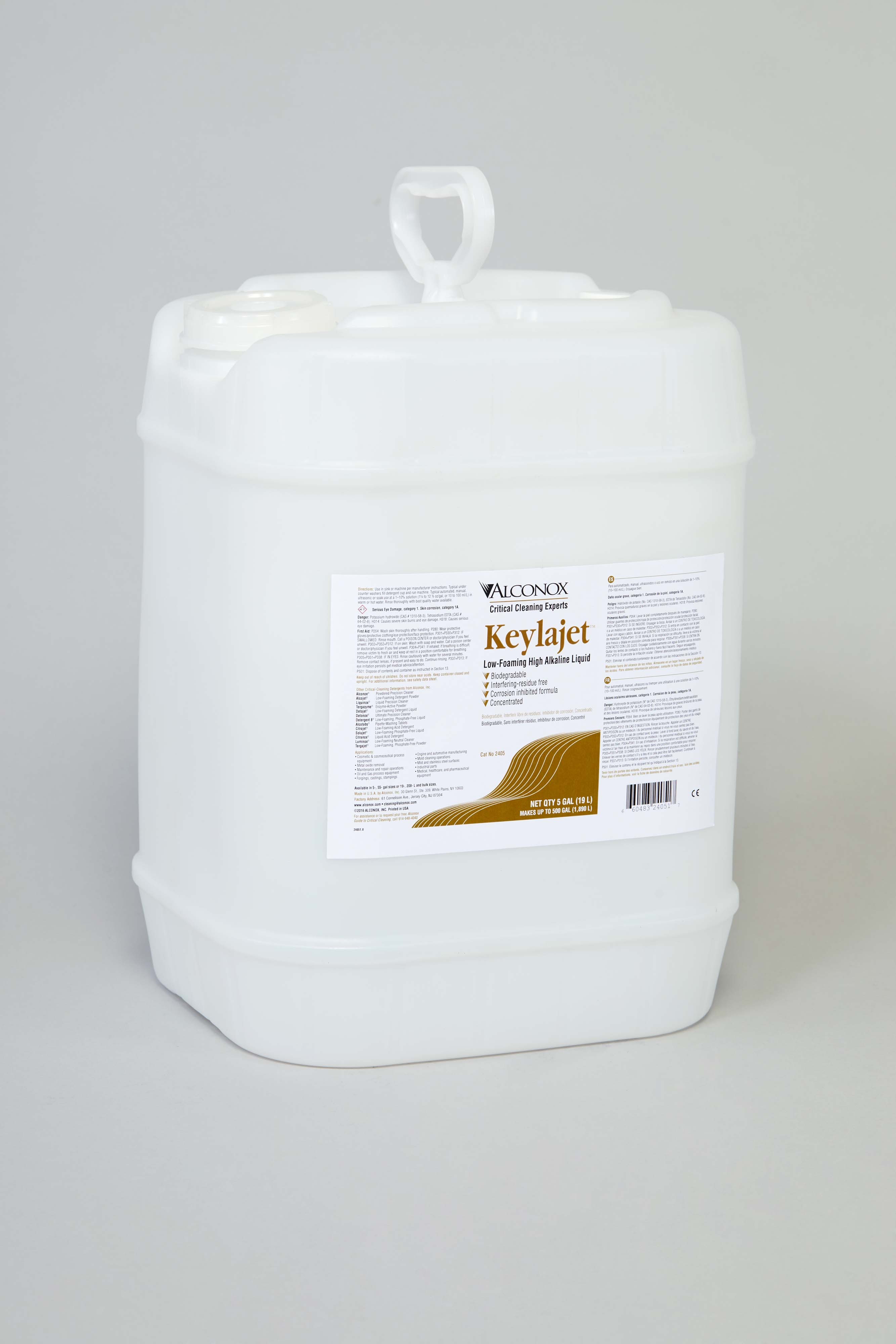Keylajet Low-Foaming High Alkaline Liquid - 5 gal