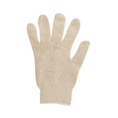 Multiknit Heavy-Duty Cotton/Poly Gloves, Size 9 (Large), Off White