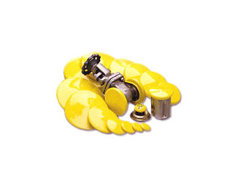 Cap 5x.625x4 .065"Thick Yellow Flange Cover ASA-500-9 200/BX