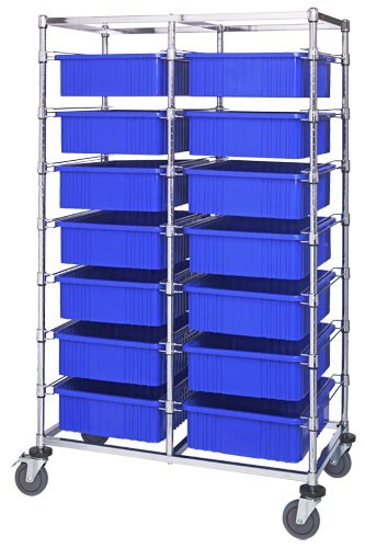 Quantum double bay bin carts 