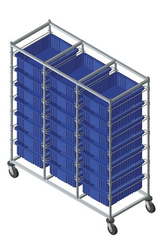Quantum triple bay bin carts 