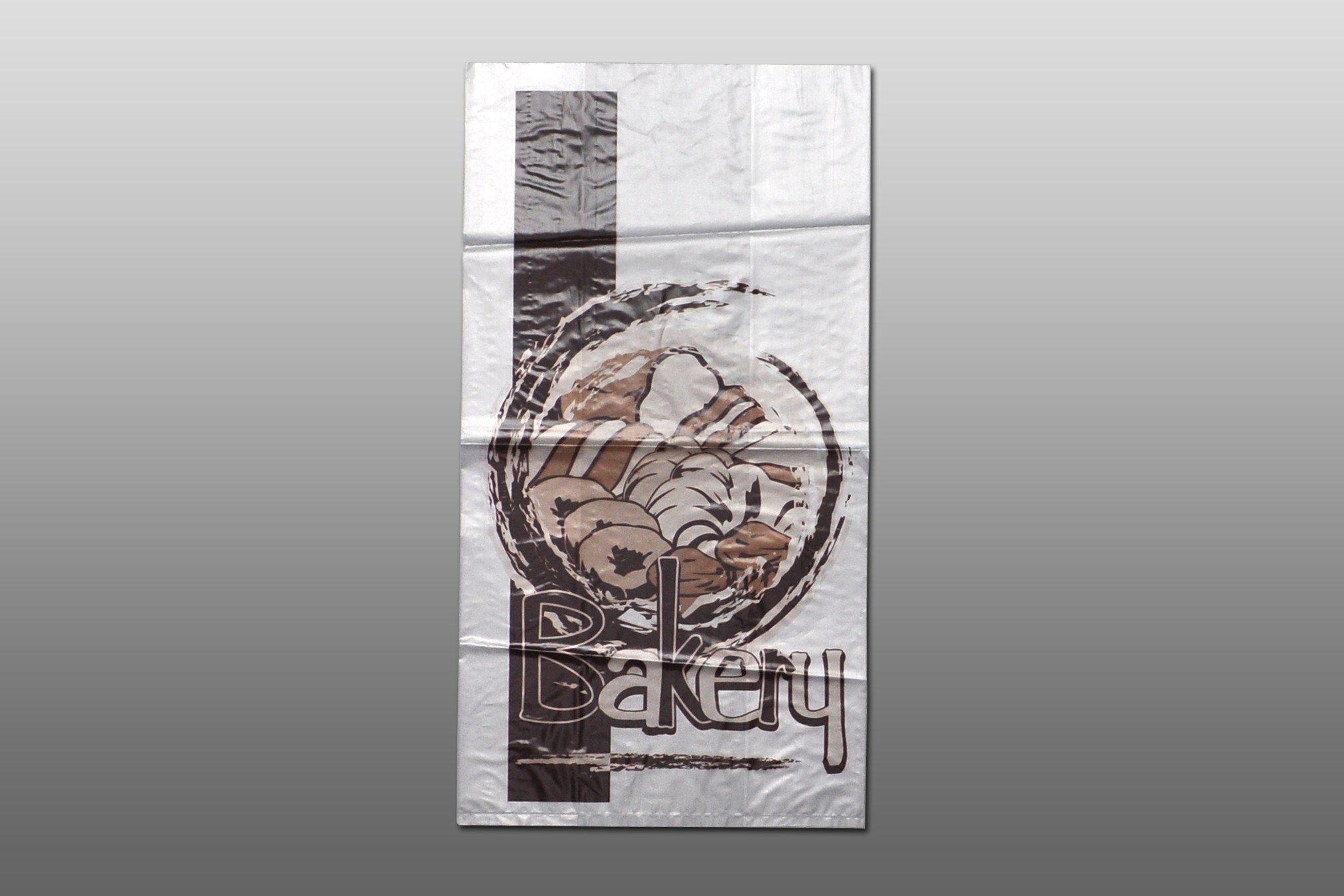 Bag Poly Gusset 5x3x11 1Mil HD Bakery w/Print 1000/CS