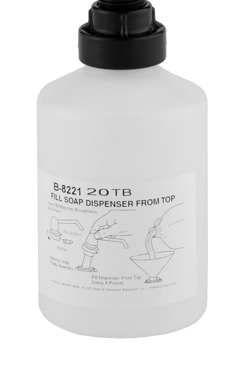 Bottle Liquid Soap Container 20oz Replacement for Bobrick 8221