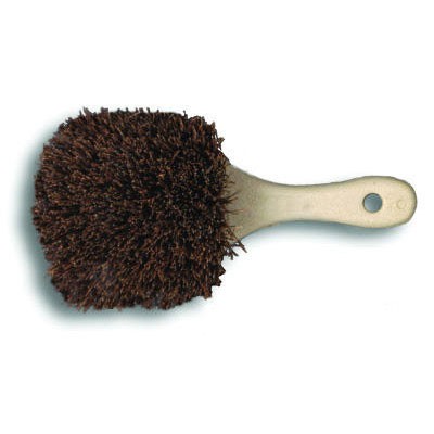 Palmyra Bristle Utility Brush, Plastic, 8 1/2", Tan Handle