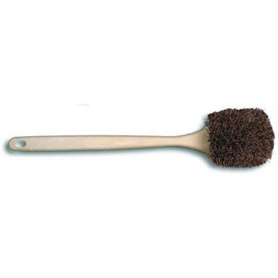 Palmyra Bristle Utility Brush, Plastic, 20", Tan Handle