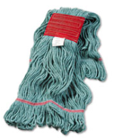 Mop Head Super Loop Cotton/Synthetic Blend 5" Headband Large Green 1 EA