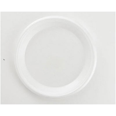 Non-Laminated Foam Plates, 10 1/4 Inches, White, 3 Compartments, 135/Pack