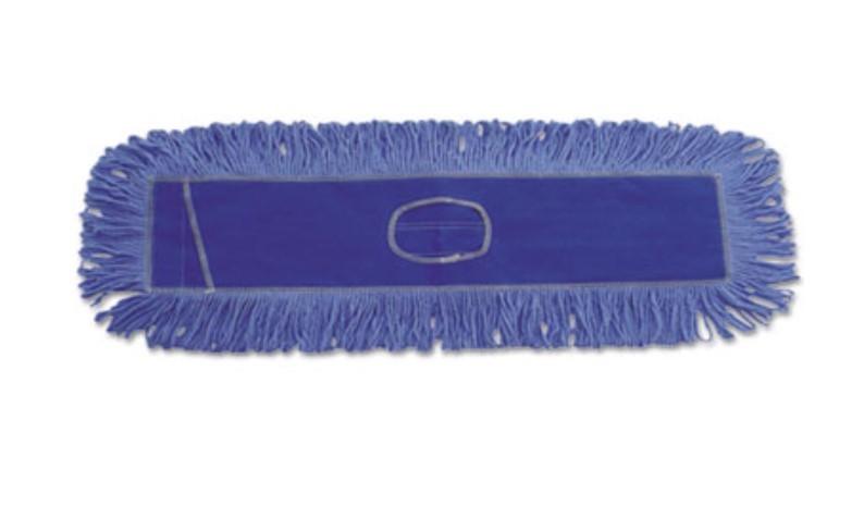 Mop Dust Head 36x6.5 4Ply Blue Cotton Washable