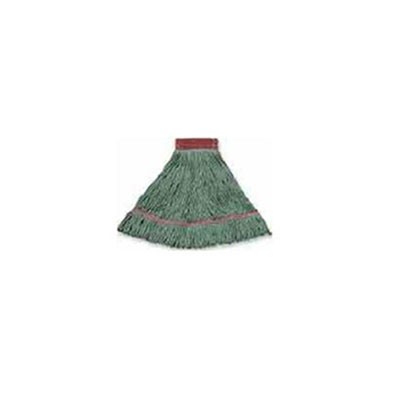 Narrowband Looped-End Mop Heads, Large, Green