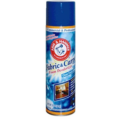 Fabric & Carpet Foam Deodorizer, Fresh Scent, 15 oz Aerosol