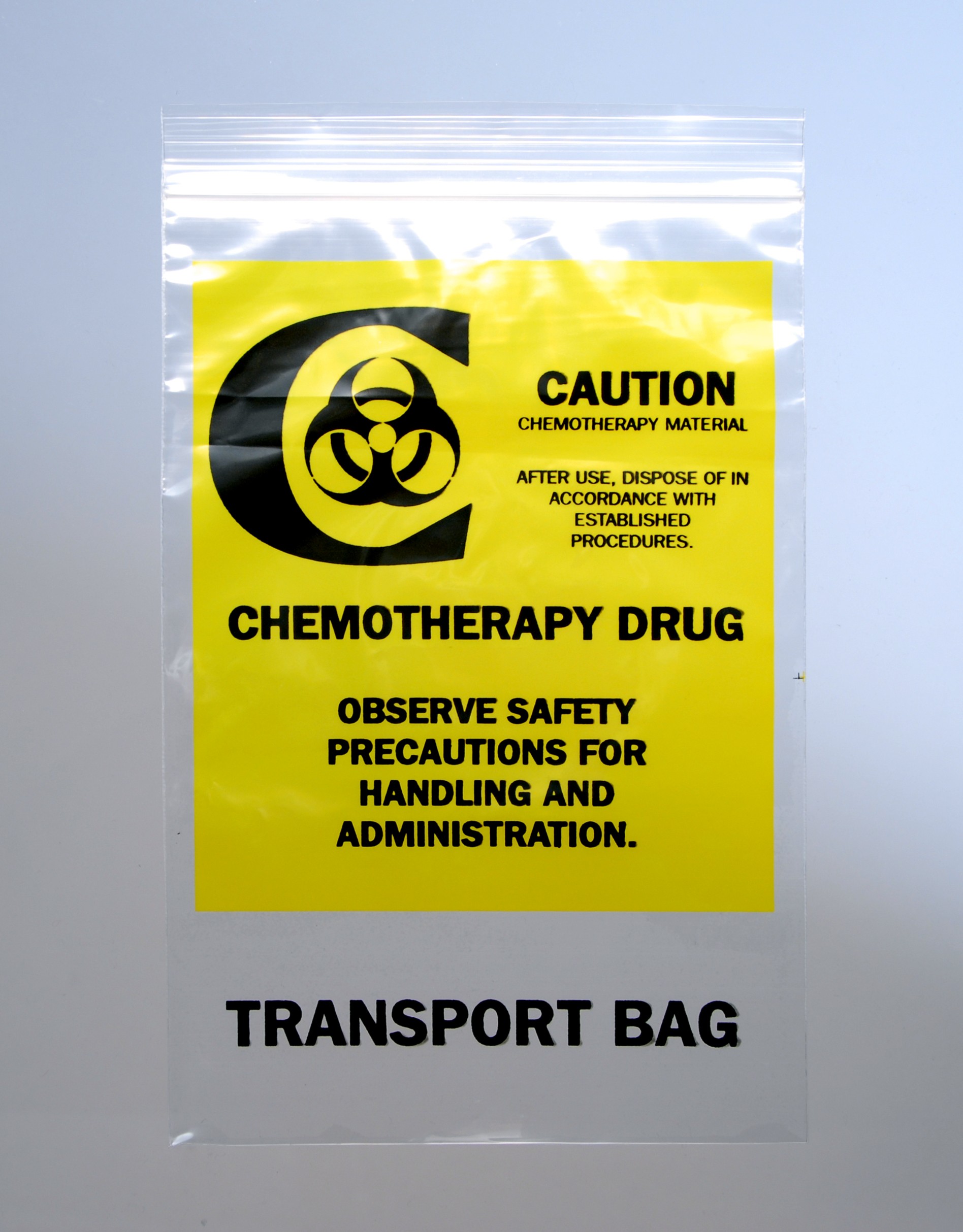 Bag Poly 6x9 2Mil Ziplock Chemo Transfer 1000/CS