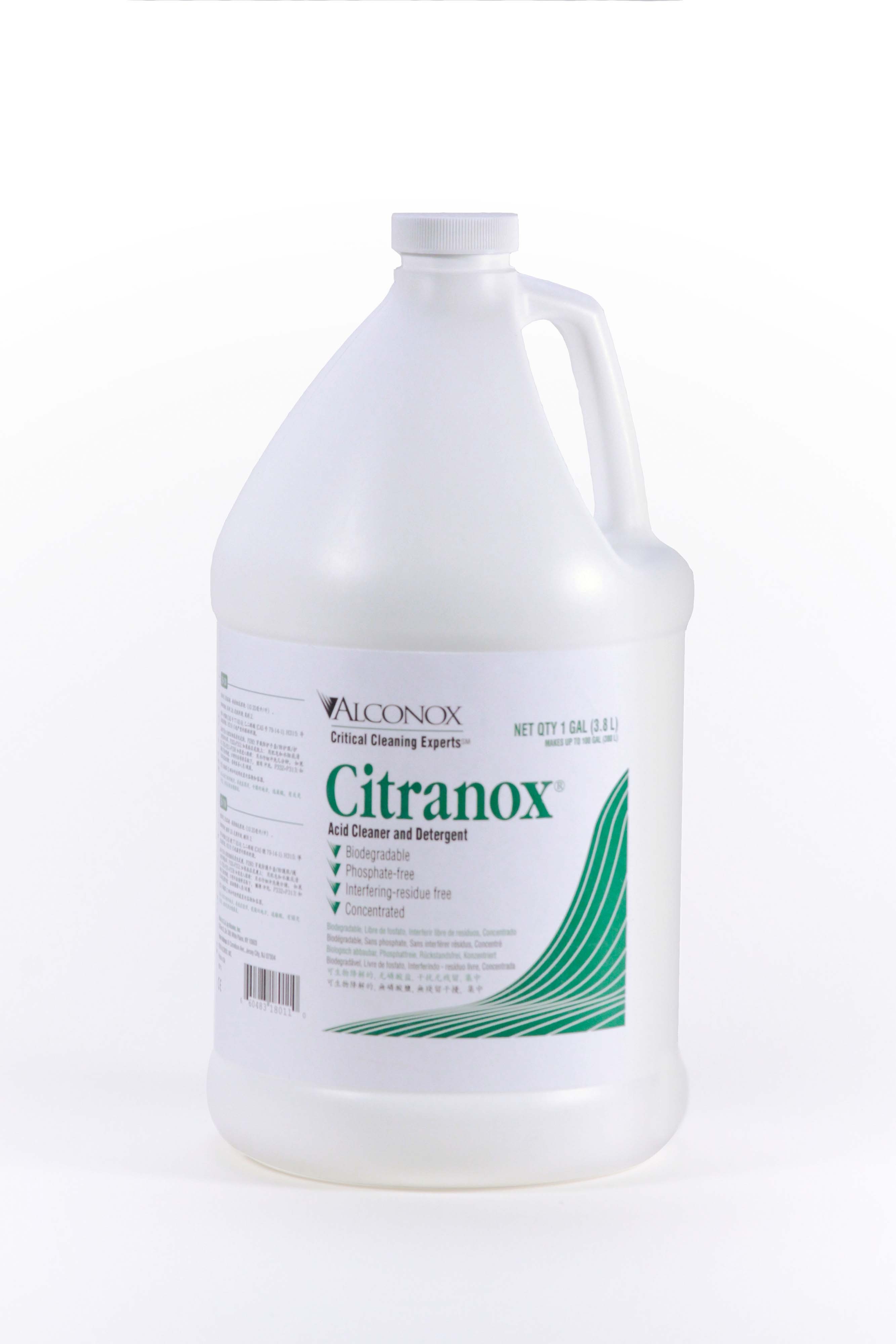 Citranox Liquid Acid Cleaner and Detergent 4x1 gal case
