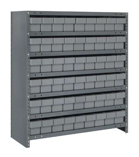 Euro Drawer Shelving Closed Unit - Complete Package 18" x 36" x 39" Gray