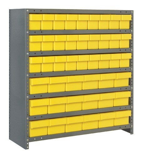 Euro Drawer Shelving Closed Unit - Complete Package 18" x 36" x 39" Yellow