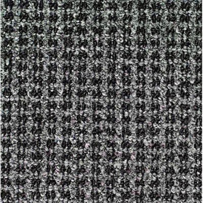 Oxford Wiper Mat, Olefin, 48x72, Gray/Black
