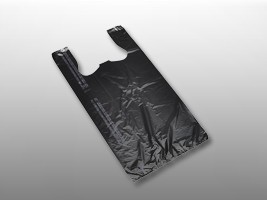 Bag Poly 11.5x21.5 0.55Mil Economy Snap-Eze T-shirt Plain (black) 1000/CS