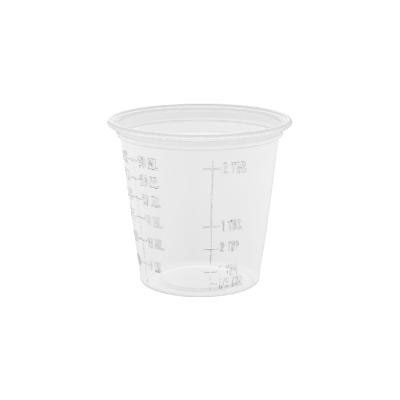 Conex Complements Graduated Plastic Portion/Medicine Cups, 1 1/4 oz, Translucent