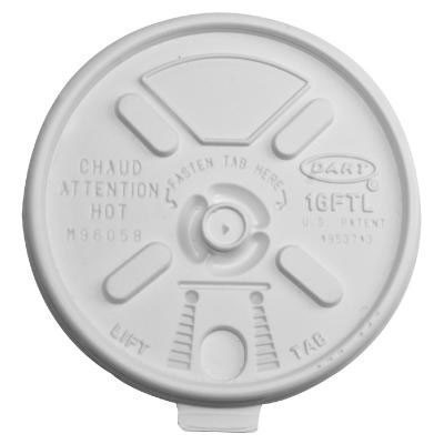 Lift n' Lock Plastic Hot Cup Lids, Fits 12-24oz Cups, Translucent