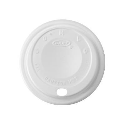 Cappuccino Dome Sipper Lids, Fits 8-10oz Cups, White