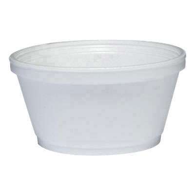 Foam Container, 8 oz, White
