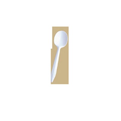 Style Setter Spoons, White, Polypropylene, Mediumweight, 5.6"