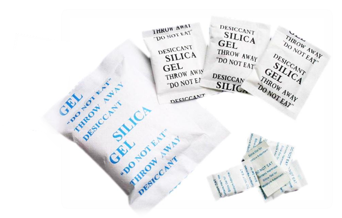 Desiccant 1/6 UNIT (5gm) Tyvek Silica Gel Desiccant 1200/Pail