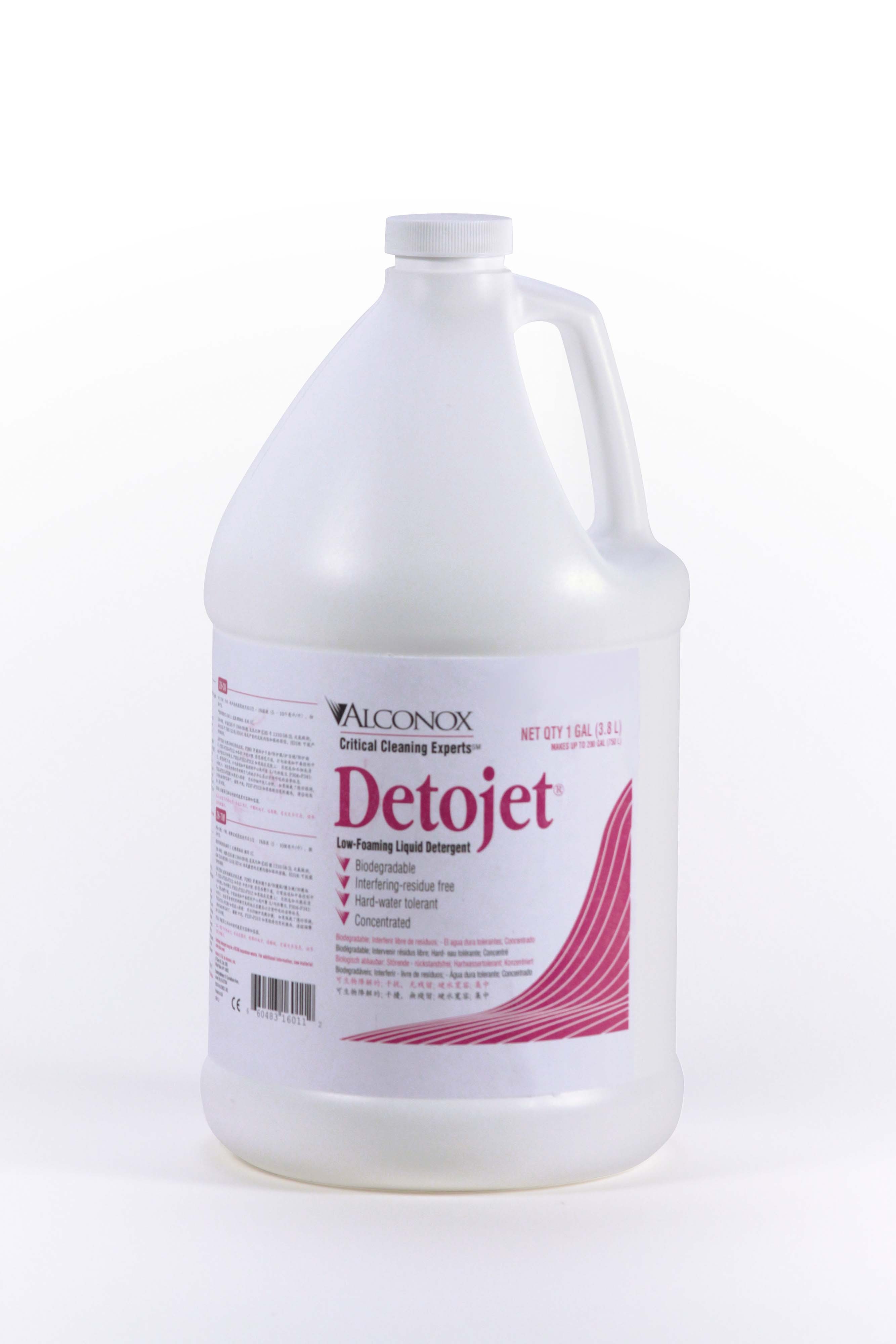 Detojet Low Foaming Liquid Detergent - 4x1 gal case