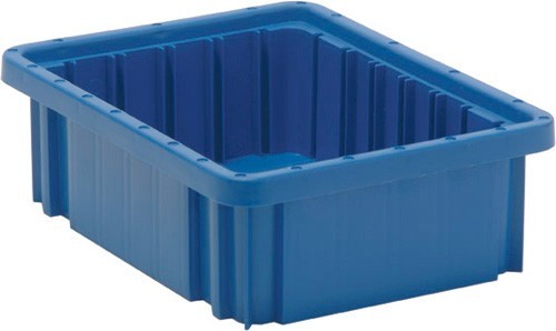 Dividable Grid Container 10-7/8" x 8-1/4" x 3-1/2" Blue