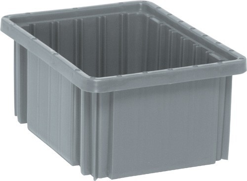 Dividable Grid Container 10-7/8" x 8-1/4" x 5" Gray