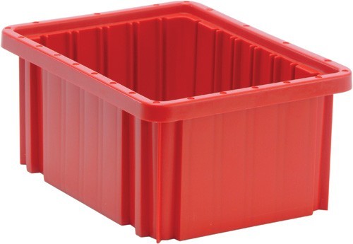 Dividable Grid Container 10-7/8" x 8-1/4" x 5" Red