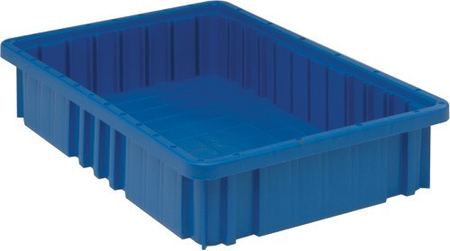 Dividable Grid Container 16-1/2" x 10-7/8" x 3-1/2" Blue