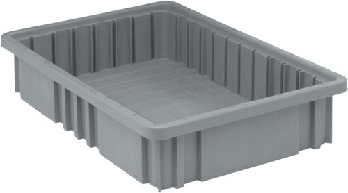 Dividable Grid Container 16-1/2" x 10-7/8" x 3-1/2" Gray