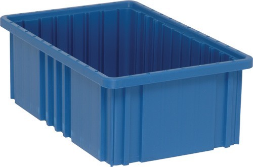 Dividable Grid Containers 16-1/2" x 10-7/8" x 6" Blue