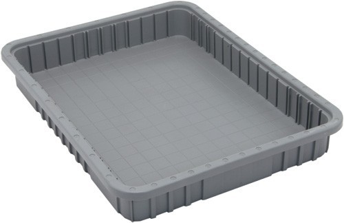 Dividable Grid Container 22-1/2" x 17-1/2" x 3" Gray