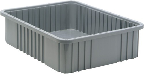 Dividable Grid Container 22-1/2" x 17-1/2" x 6" Gray