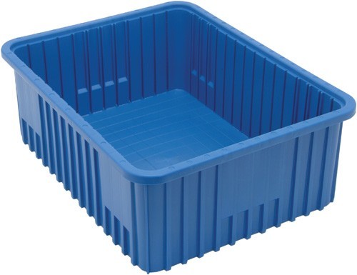 Dividable Grid Container 22-1/2" x 17-1/2" x 8" Blue