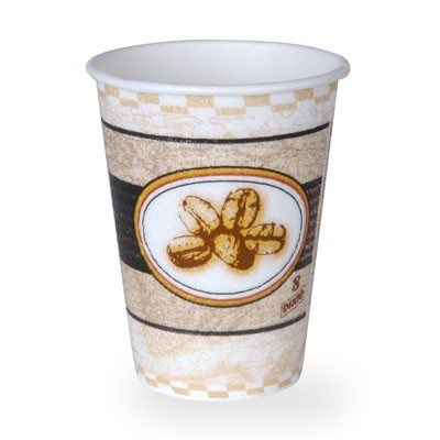 PerfecTouch Hot Cups, 10 oz., Beans Design, 50/Bag