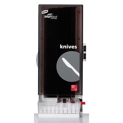 SmartStock Utensil Dispenser, Knife, 10"X 8.75" X 24.5", Gray