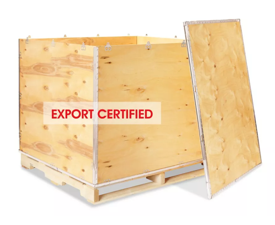 Bulk Container 48"x40"x42.5" w/wood pallet A.T.A. 425# D/W K