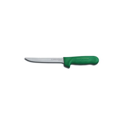 Cook's Boning Knife, 6 in., Narrow, High-Carbon Steel with Green Handle