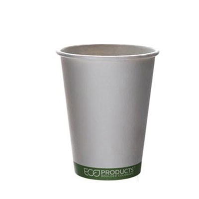 GreenStripe Hot Cups, Paper, White/Green, 16 oz