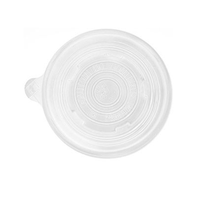World Art PLA-Laminated Soup Container Lids, White, 32oz